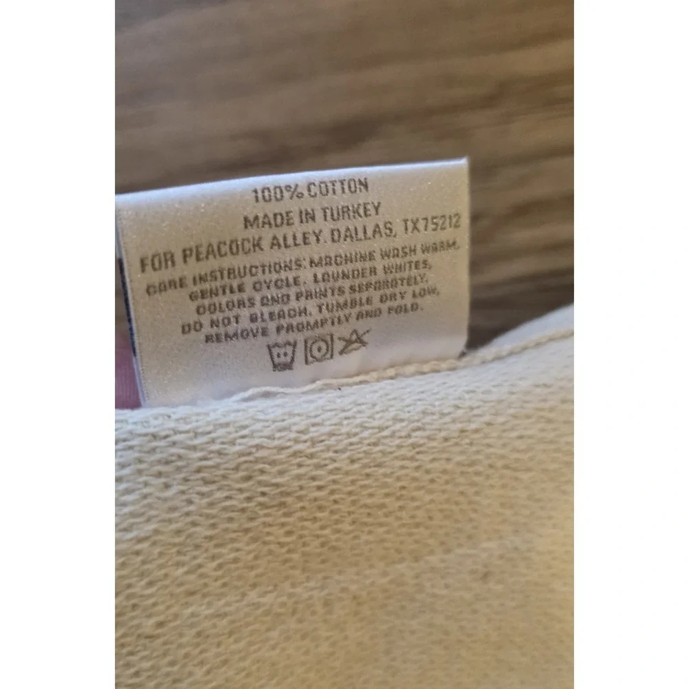 Peacock Alley Beath Towel Cotton Beige Stripe Tassels Made In Turkey